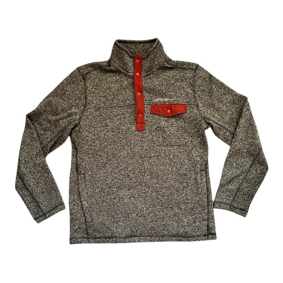 Eddie Bauer Men's Radiator Fleece Snap Mock Neck Sweater - Picture 1 of 7
